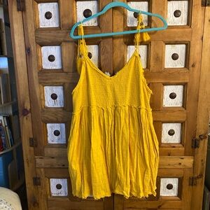 Free People Sunflower Yellow Sleeveless Sundress Large / XL